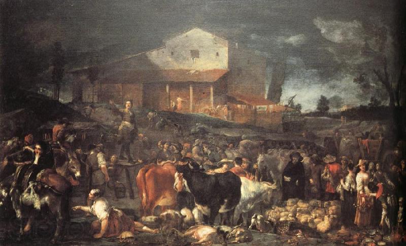 CRESPI, Giuseppe Maria The Fair at Poggio a Caiano